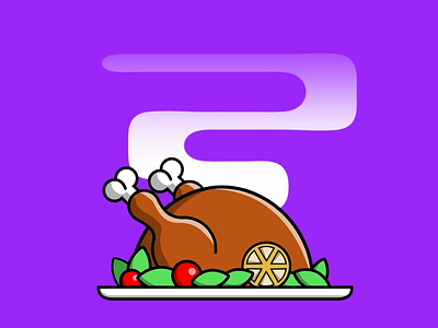 Happy Thanksgiving! 2d animation aftereffects animation animation 2d cycle design holiday icon illustration logo thankful thanksgiving vector