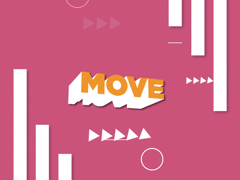MOVE 2d animation aftereffects animation animation 2d cycle design dribbble gif animation icon illustration logo vector
