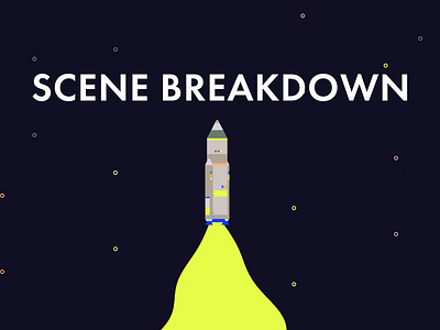 Rocket Blast - Scene Breakdown 2d animation aftereffects animation animation 2d behind the scenes blastoff breakdown design gif animation icon illustration rocket vector