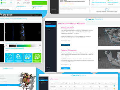 ArmorBionics app design ui ux web webapp