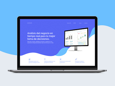 Analytics website concept