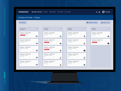 Open Market - CRM for business opportunities clean clean ui crm dashboard design designer management minimalist modern type