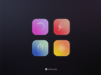 LifeFuels halftone Icons