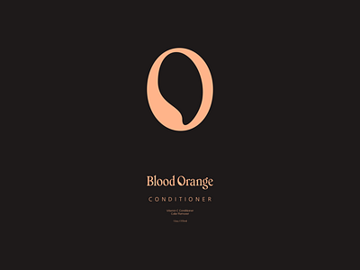 Blood Orange branding conditioner design illustrator logo logos minimal orange packaging shampoo