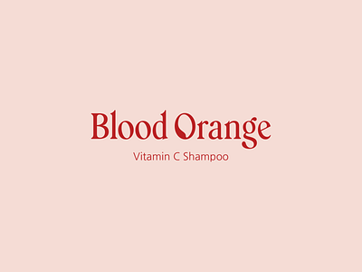 Blood Orange branding conditioner design illustrator logo logos minimal orange packaging shampoo