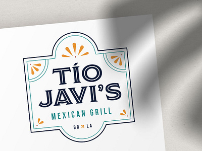 Tio Javi's Logo Design branding branding design design food logo logodesign mexican restaurant stackedlogo type typography