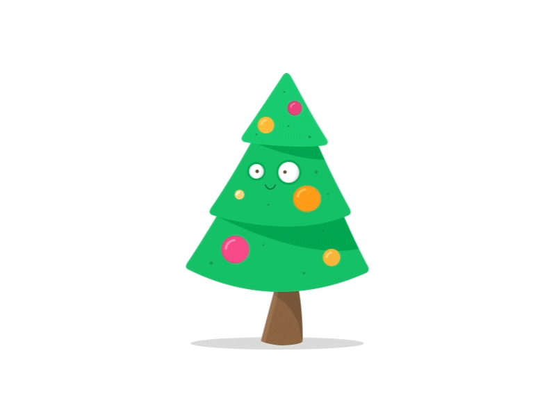 Christmas Tree animation character christmas illustration motion newyear tree