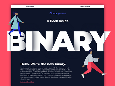 Binary Branding in Design brand guide brandidentity branding colorpalette colours design designagency email email campaign graphicdesign illustration ui ux uxdesign uxui