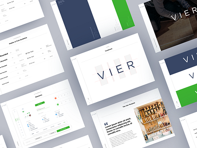 Vier Branding Guide brand brand guide brandidentity branding colorpalette colours design designagency graphicdesign logo typography ui uidesign ux uxdesign uxui