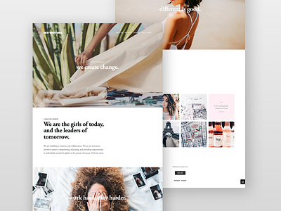 NextWave Girls Website branding colorpalette design designagency ui uxdesign uxui