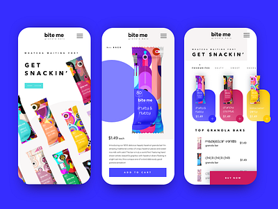 Bite Me Mobile Website brandidentity branding colorpalette colours design designagency graphicdesign ui uxdesign uxui