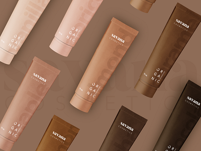 Savana Cosmetics Packaging Design brand brand guide brandidentity branding colorpalette colours design graphicdesign illustration uxui