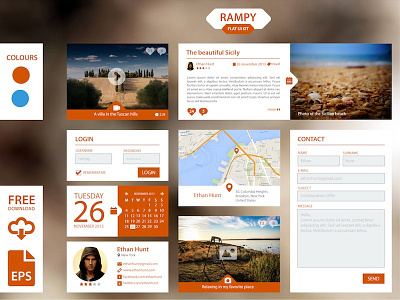 Flat Ui Kit Rampy 1.0 - Free