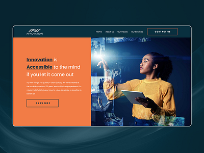 Afrovation Landing Page Concept