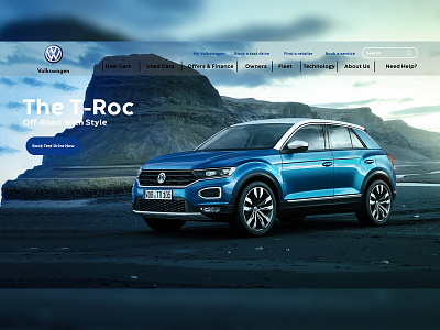 VW Landing page dailyui ui