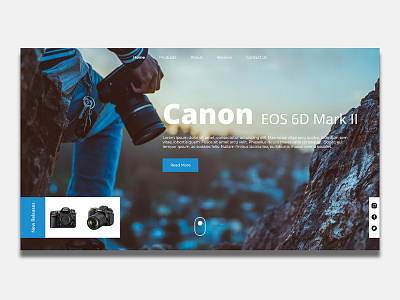 Camera Store camera canon design interaction ui web design xd