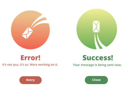 Daily UI 011 | Error/Success Message dailyui dailyui011 design icon ui uidesign