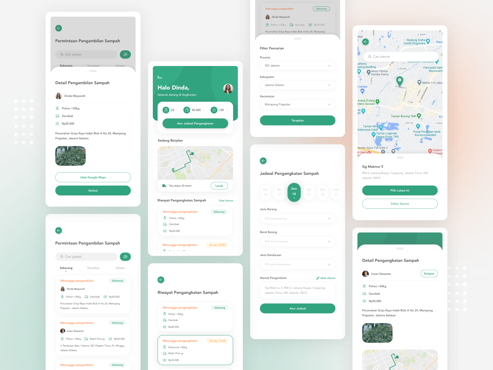 TrashCollecting App by Adisti Lailan S for Alto on Dribbble