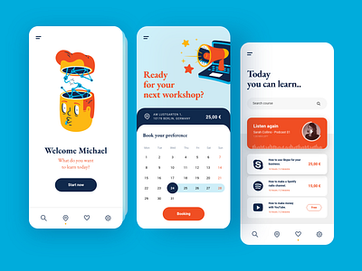 Studybox - App learning app applearning free freebie interface kit learning learning app mobile kit ui uidesign uidesigner uiux