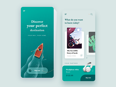 Discover and listen app appcourse applearning course mobile digital free freebie interface mobile mobile kit mobile learning mobilelearning uidesign uidesigner uiux