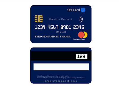 Daily UI - 2 002 100 daily ui 100 day ui challenge branding card color connect creative creativeconnect credit daily ui dailyui design icon illustration master card sbi ux vector web