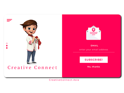 Daily UI - 26 Subscribe 100 daily ui 100 day ui challenge branding connect creative creative connect creativeagency creativecoding creativeconnect dailyui design email flat icon mail subscribe ui ux web website