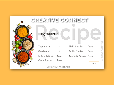 #daily ui - @040 Recipe 100 daily ui 100 day challenge 100 day ui challenge animation branding connect creative creative connect creativeagency creativecoding creativeconnect dailyui design illustration logo ui ux vector web website