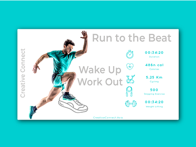 Daily UI - 41 Work Out animation app branding calories connect creative creative connect dailyui design icon illustration logo run ui ux vector web website work work out