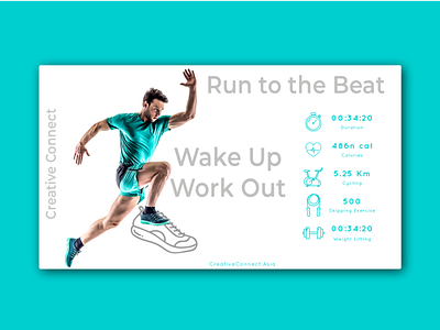 Daily UI - 41 Work Out 100 daily ui animation asia beat branding creative creative connect dailyui design illustration logo out run typography ui ux vector web work work out