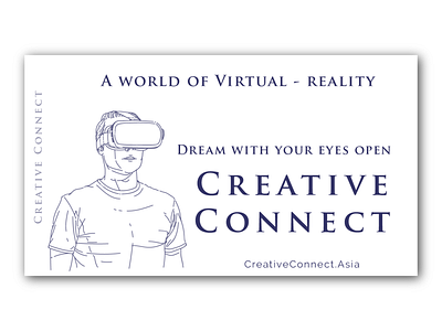 Daily UI - 73 Virtual Reality animation app branding connect creative creative connect dailyui design illustration logo reality type typography ui ux vector virtual vr web website