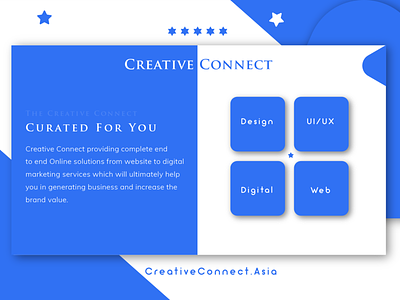 Daily UI - 91 animation app blue branding creative creative connect curated curated for you dailyui design digital illustration logo star stars ui ux ux vector web website