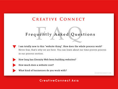 Daily UI - 92 animation branding creative creative connect dailyui design doubt faq faqs frequently asked questions illustration logo red text typography ux vector web web design website
