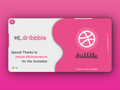 Dribbble First Debut