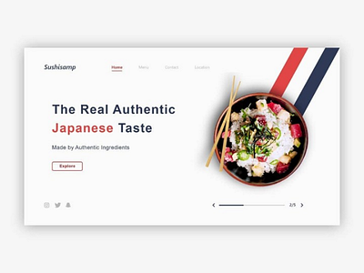 Sushisamp ui ux japan sushi logo app ios