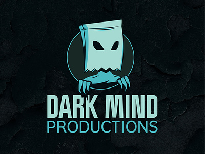 Dark Mind Productions Logo character character design character logo creepy dark mind film filmmaker haunted logo design logodesign logomark production production company scary spooky video