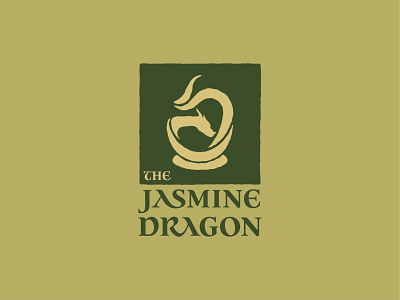 The Jasmine Dragon coffee cup dragon dragons drink jasmine logo logodesign steam tea cup tea shop