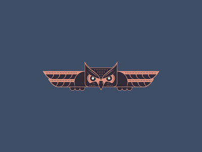 Owl Totem - 19/365 bird design geometric owl vector design vector illustration