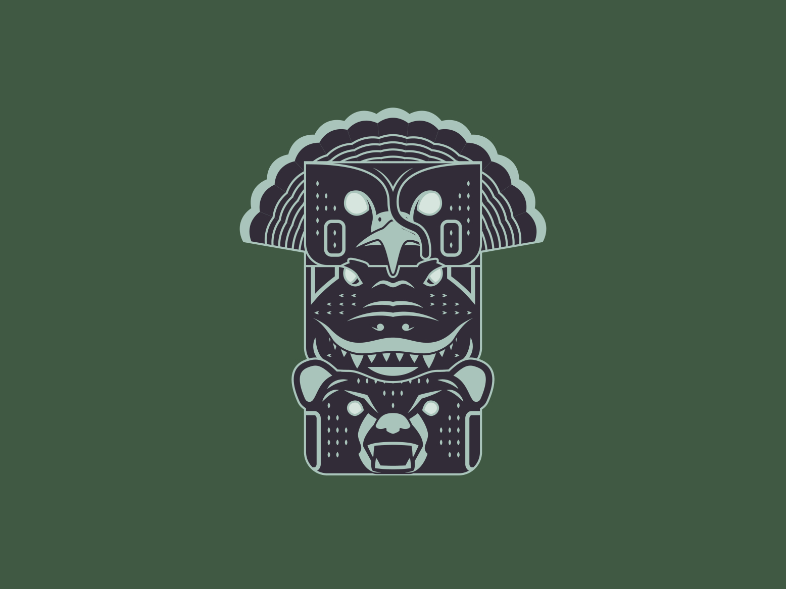 Hunger Totem Pole by Bryan Richard Keith on Dribbble