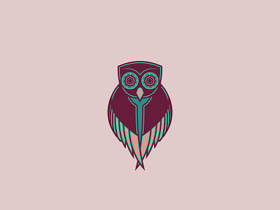 Owl Pendant, Athena - 33/365 athena bird design feathers graphic design graphicdesign greek greek mythology illustration illustrations owls symbol symbol design symbol set wing wings
