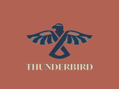 Thunderbird - 59/365 adobe illustrator drawing eagle eagle logo folklore hawk illustration illustrations logo logo design logodesign myth native american thunderbird vector art
