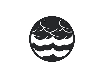 Sea and Sky - 61/365 abstract badge branding branding design clouds crest design illustrator logo ocean sea sky symbol vector water waves wind