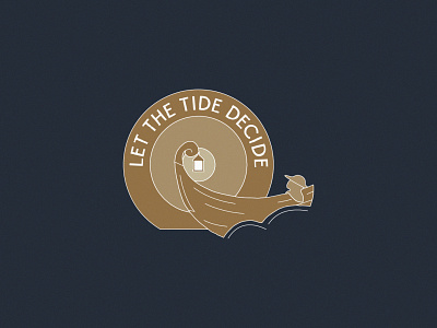Let the Tide Decide - 66/365 boating design illustration lantern light night ocean ship tide vector vector art vector illustration water wave