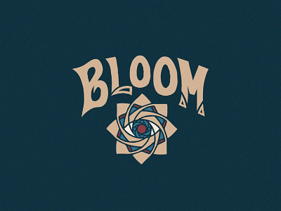 Bloom - 108/365 bloom eye flower handlettering illustration letters retro texture third eye type typography