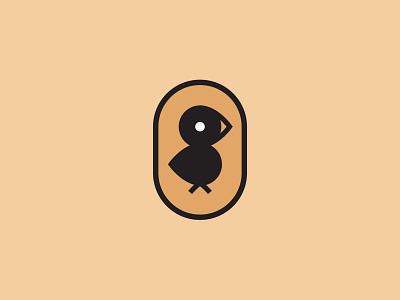 Little Blackbird - 111/365 beak bird bird logo chick design geometric logo logo design logomark simple
