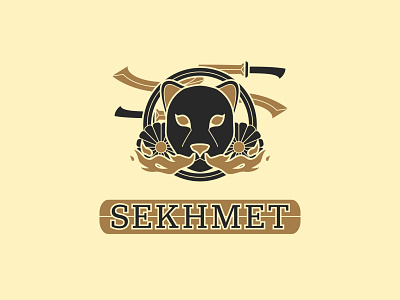 Sekhmet - 134/365 ancient badge branding crest egypt fire flower god goddess khopesh legend lion mythology sword