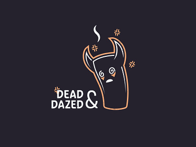 Dead and Dazed - 164/365 cartoon character confused dazed exhausted illustration illustrations mood simple sleepy tired totem vector
