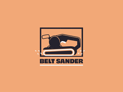 Belt Sander - 166/365 construction floor logo logo design powertool sander sanding tool work