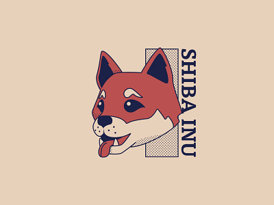 Shiba Inu - 251/365 animal anime comic design dog dogs halftone illustration illustrations manga shiba inu vector