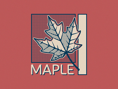 Maple Leaf - 269/365 anime comic half tone halftone illustration illustrations leaf leaves manga maple nature tree