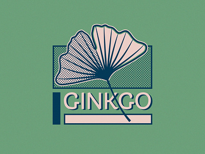 Ginkgo - 271/365 comic ginkgo half tone halftone illustration illustrations leaf leaves manga nature tree